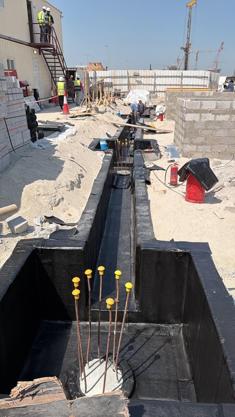 Substructure Waterproofing & Pile Head Treatment - slide 1